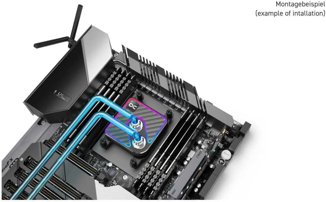Купить Alphacool Core 1 Aurora CPU-Kuehler ARGB - Carbon (13769) в магазине wardena.ru