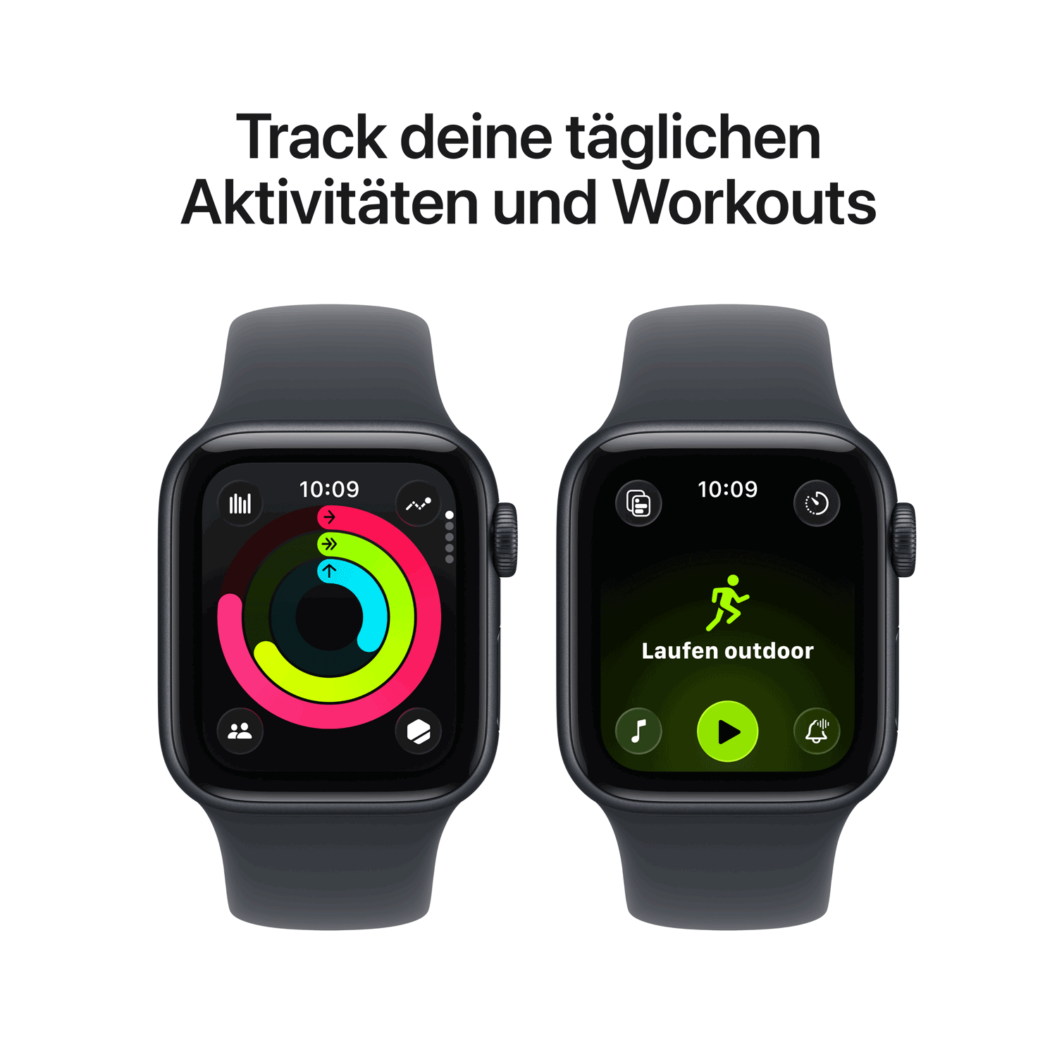 Купить Apple Watch SE 3 Aluminium Cellular 40mm Mitternacht (Sportarmband mitternacht) M/L (MEPC4ZR/A) в магазине wardena.ru