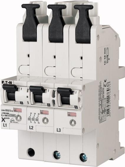 Купить Eaton LSHU-E63/3-KL Stromunterbrecher Miniatur-Leistungsschalter E-type (119718) в магазине wardena.ru