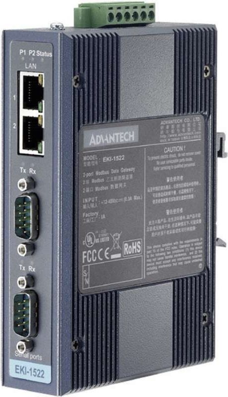 Купить Advantech EKI-1522-AE 2 Port RS-232/422/485 Serial Device Server 10 - 30 V (EKI-1522-AE) в магазине wardena.ru