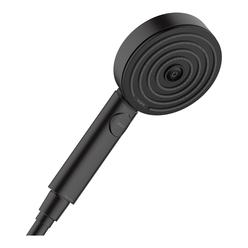 Купить Hansgrohe Pulsify Select S Ручной душ 105 3jet Relaxation EcoSmart черный матовый 24111670 в магазине wardena.ru