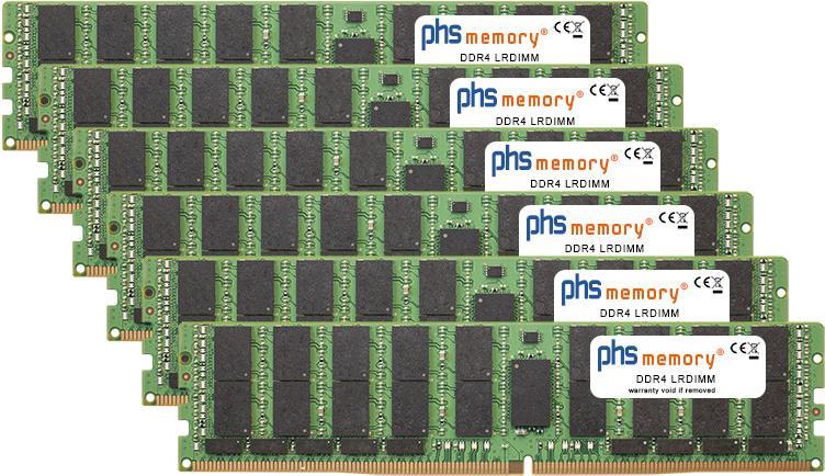 Купить PHS-memory 384GB (6x64GB) Kit RAM Speicher für Apple MacPro 24-Core 2,7GHz (2019) DDR4 LRDIMM 2933MHz PC4-23400-L (SP373483) в магазине wardena.ru