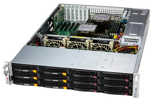 Купить Server Supermicro SSG-621E-ACR12L Storage • 826BTS-R1K23LPBP2 • X13DEI-T • 2U IPMI в магазине wardena.ru