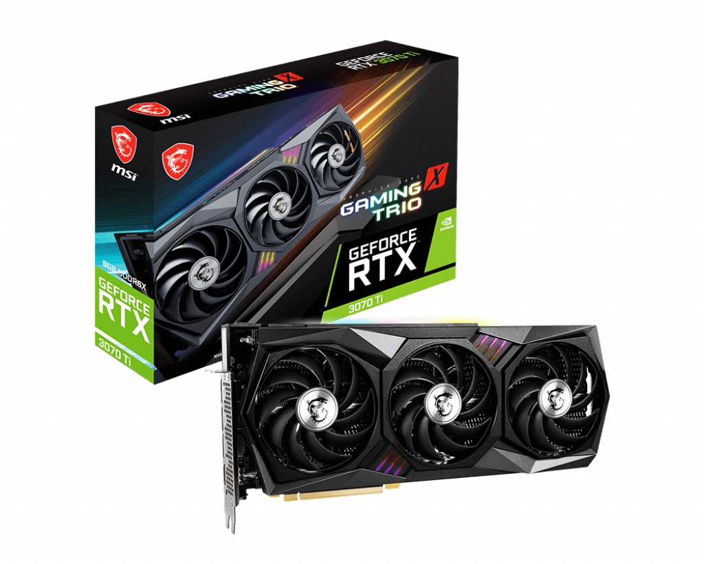 Купить MSI GeForce RTX 3070 Ti GAMING X TRIO 8G - Grafikkarten - NVIDIA GeForce RTX 3070 Ti - 8GB GDDR6X - PCIe 4,0 - HDMI, 3 x DisplayPort (V505-009R) в магазине wardena.ru