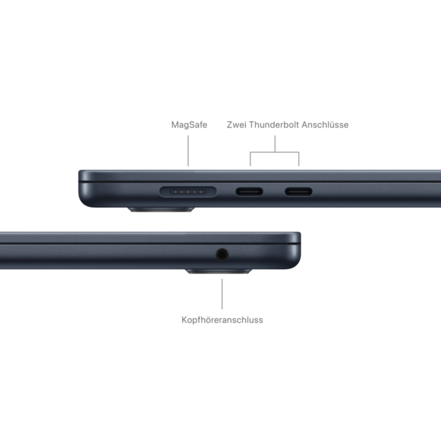 Купить Apple MacBook Air 15 M3 8-Core CPU 10-Core GPU 16GB/256GB mitternacht (MC9G4D/A) в магазине wardena.ru