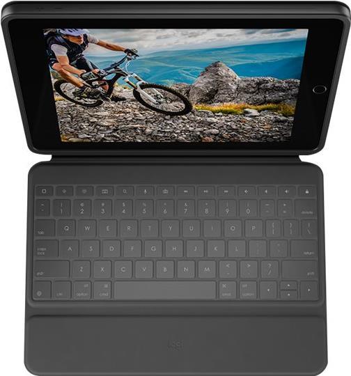 Купить Logitech Rugged Folio QWERTY Spanisch Graphit USB Typ-C (920-009317) в магазине wardena.ru
