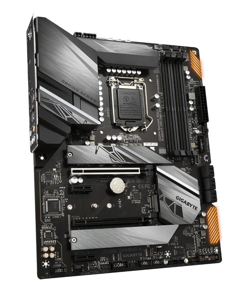 Купить Gigabyte Z590 GAMING X - Intel - LGA 1200 - Intel® Celeron® - Intel® Core™ i3 - Intel Core i5 - Intel Core i7 - Intel Core i9 - Intel® Pentium® - LGA 1200 (Socket H5) - DDR4-SDRAM - DIMM (Z590 GAMING X) в магазине wardena.ru