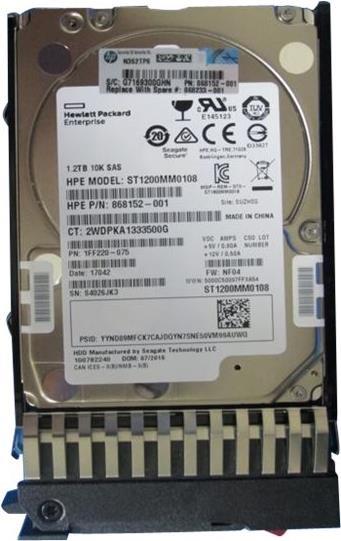 Купить HPE - Festplatte - verschlüsselt - 1.2 TB - intern - 2.5" SFF (6.4 cm SFF) - SAS 12Gb/s - 10000 U/min - Self-Encrypting Drive (SED) - für Modular Smart Array 1040, 2040, 2040 10Gb, 2042 (868233-001) в магазине wardena.ru
