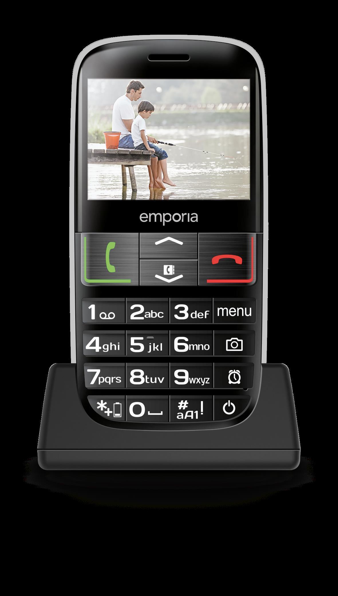Купить Emporia ACTIVE 5,87 cm (2.31" ) 96 g Schwarz Seniorentelefon (V50-4G_001) в магазине wardena.ru