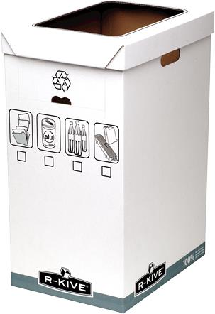 Купить Fellowes R-Kive System Recycle Bin - Grau - Weiß - 300 x 500 x 600 mm - 300 x 500 x 600 mm (0193201) в магазине wardena.ru