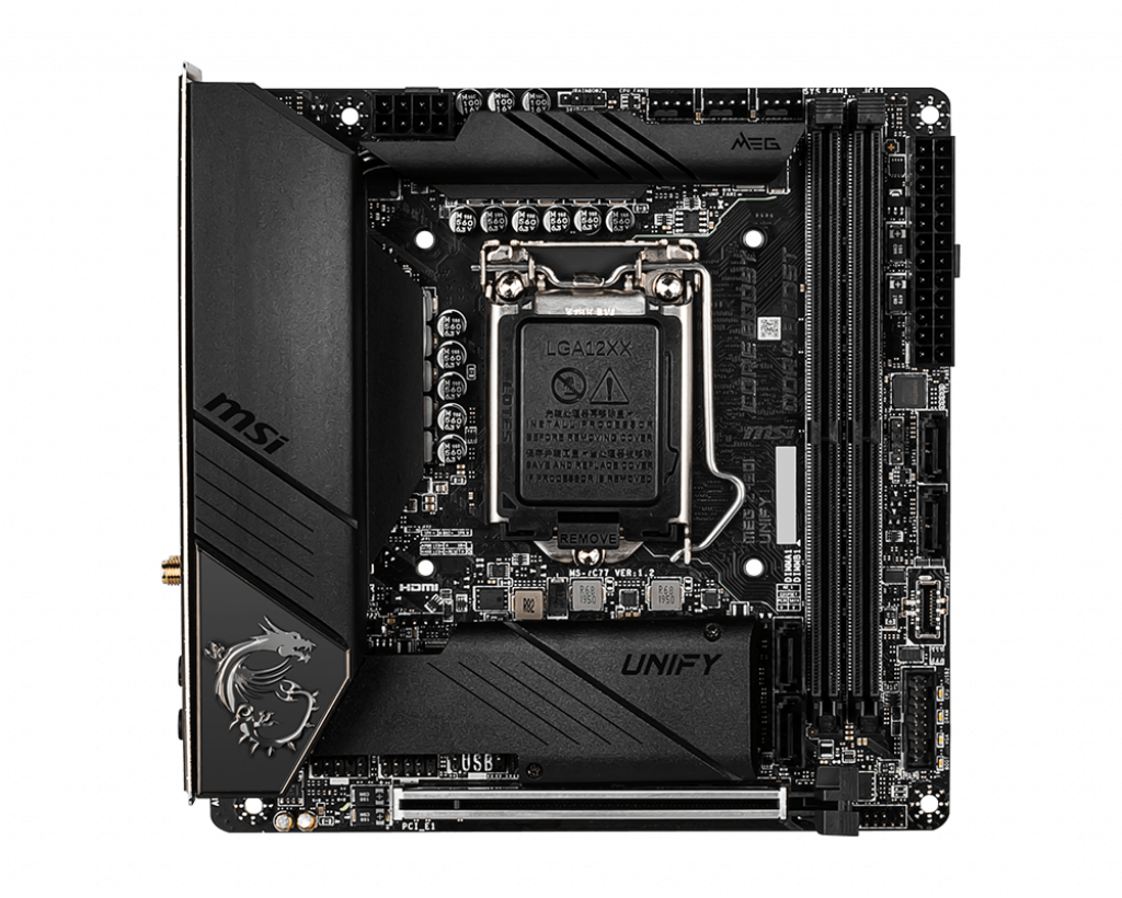 Купить MSI MEG Z490I UNIFY - Motherboard - Mini-ITX - LGA1200-Sockel - Z490 Chipsatz - USB-C Gen2, USB 3.2 Gen 1, USB 3.2 Gen 2 - Wi-Fi, 2.5 Gigabit LAN, Bluetooth - Onboard-Grafik (CPU erforderlich) - HD Audio (8-Kanal) (7C77-007R) в магазине wardena.ru