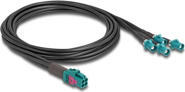 Купить Delock Kabel Mini FAKRA Z Buchse quad zu 4 x FAKRA Z Stecker A-Typ (90125) в магазине wardena.ru