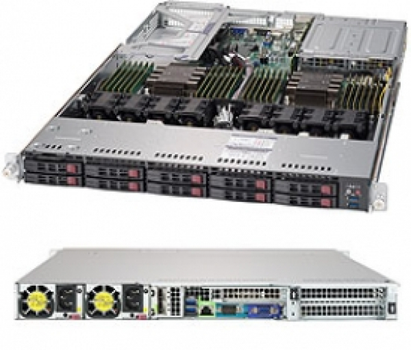 Купить Server Supermicro SYS-1029U-TR25M • CSE-119UAC2-R751-T • X11DPU • 1U IPMI в магазине wardena.ru