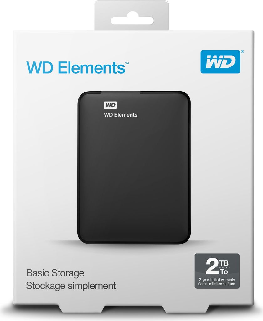 Купить WD Elements Portable WDBU6Y0020BBK - Festplatte - 2 TB - extern (tragbar) - USB 3.0 (WDBU6Y0020BBK-WESN) в магазине wardena.ru