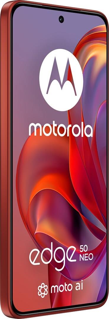 Купить Motorola Edge 50 Neo 5G (6.4") 120Hz Dual SIM Android 14 5G USB Type-C 12 GB 512 GB 4310 mAh Poinciana Terrakotta (PB310010PL) в магазине wardena.ru