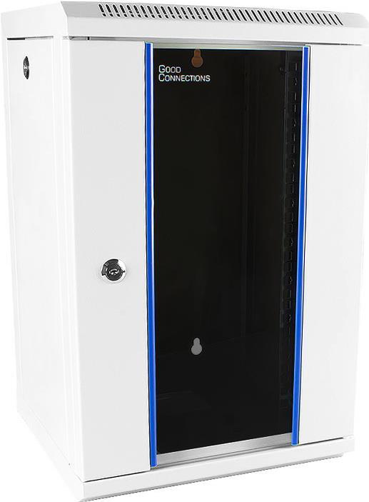 Купить 10" Wandgehäuse, 9HE, reinweiß (RAL9010), 312 x 300mm, fertig montiert, Good Connections® (GC-R0108) в магазине wardena.ru