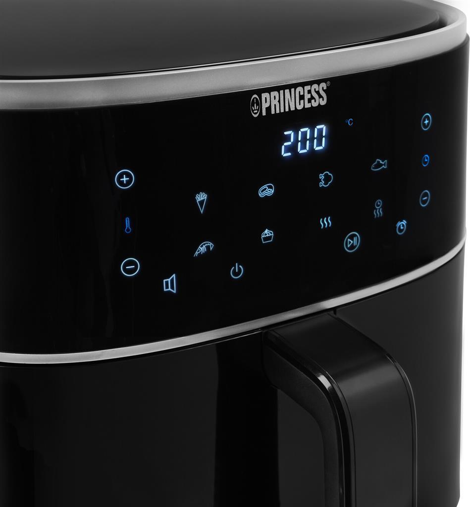 Купить Princess 01.182244.01.001 Digitaler Airfryer 6l - Heißluftfritteuse - 6 l - 200 °C - 6 Person(en) - Einzelbild - Schwarz (01.182244.01.001) в магазине wardena.ru