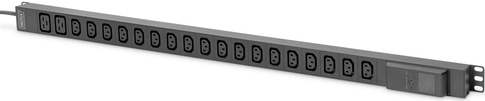 Купить DIGITUS - Stromverteilungseinheit (Rack - einbaufähig) - Wechselstrom 250 V - 4000 Watt - 1-phasig - Eingabe, Eingang DIN 49441 - Ausgangsanschlüsse: 20 (18 x IEC 60320 C13, 2 x IEC 60320 C19) - 48.3 cm (19") - 3 m Schnu (DN-95622) в магазине wardena.ru