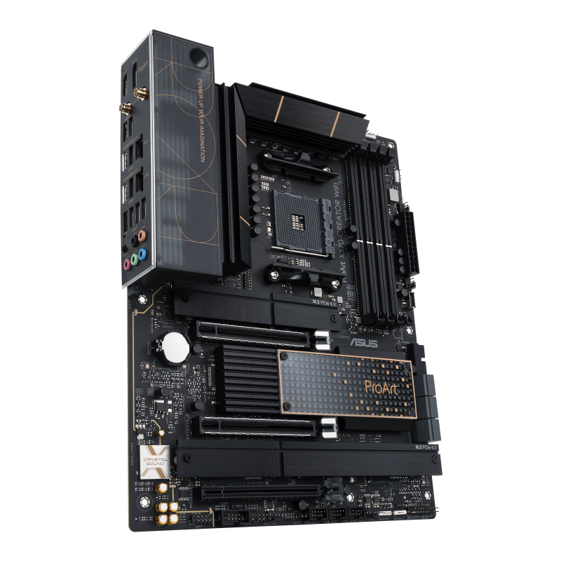 Купить ASUS ProArt X570-CREATOR WIFI - Motherboard - ATX - Socket AM4 - AMD X570 Chipsatz - USB-C Gen2, USB 3.2 Gen 1, USB 3.2 Gen 2 - 10 Gigabit LAN, 2.5 Gigabit LAN, Wi-Fi 6, Bluetooth - Onboard-Grafik (CPU erforderlich) - HD (90MB18Z0-M0EAY0) в магазине wardena.ru