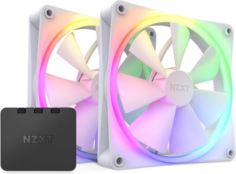 Купить NZXT F Series F140 RGB Twin Pack - Gehäuselüfter - 140 mm - Mattes Weiß (RF-R14DF-W1) в магазине wardena.ru