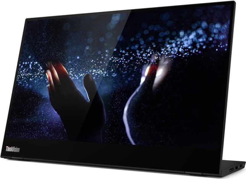 Купить Lenovo ThinkVision M14t - LED-Monitor - 35.6 cm (14") (14" sichtbar) - tragbar - Touchscreen - 1920 x 1080 Full HD (1080p) - 300 cd/m² - 700:1 - 6 ms - 2xUSB-C - Raven Black [Energieklasse C] (62A3UAT1WL) в магазине wardena.ru