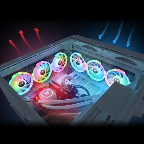 Купить Thermaltake SWAFAN EX12 RGB - Premium Edition - Gehäuselüfter - 120 mm - Schwarz (Packung mit 3) (CL-F143-PL12SW-A) в магазине wardena.ru