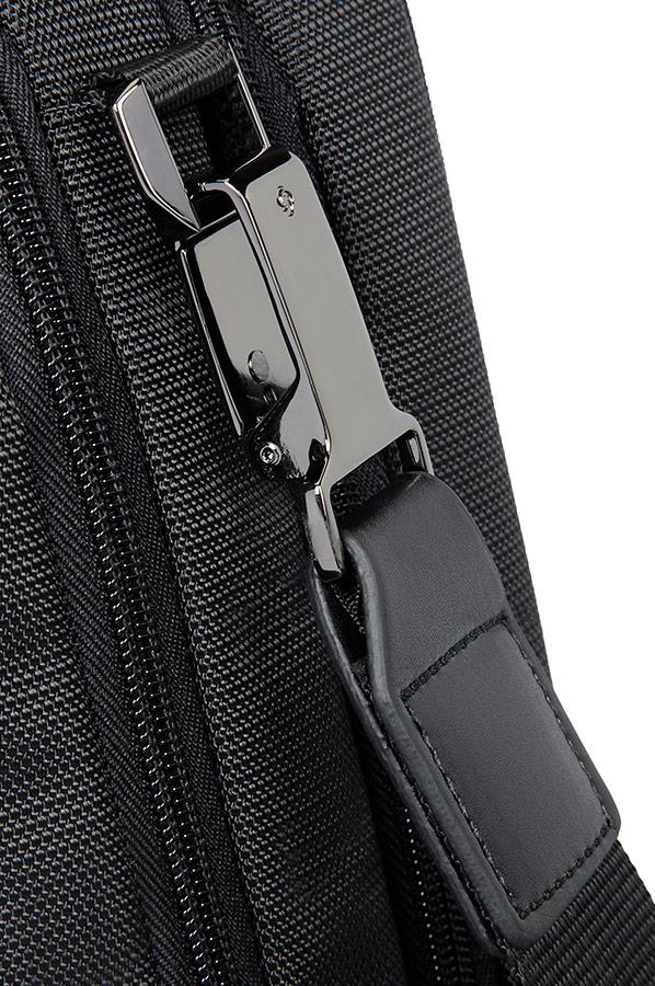 Купить Samsonite XBR 15.6" - Kuriertasche - Schwarz - Einfarbig - Polyester - Polyurethan - Kratzresistent - Schockresistent - 370 x 270 x 40 mm (08N-09-007) в магазине wardena.ru