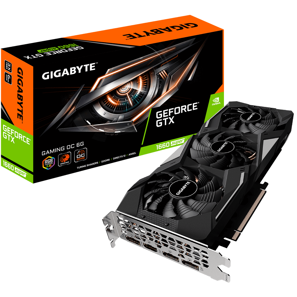 Купить Gigabyte GeForce GTX 1660 SUPER GAMING OC 6G - OC Edition - Grafikkarten - GF GTX 1660 SUPER - 6 GB GDDR6 - PCIe 3.0 x16 - HDMI, 3 x DisplayPort (GV-N166SGAMING OC-6GD) в магазине wardena.ru