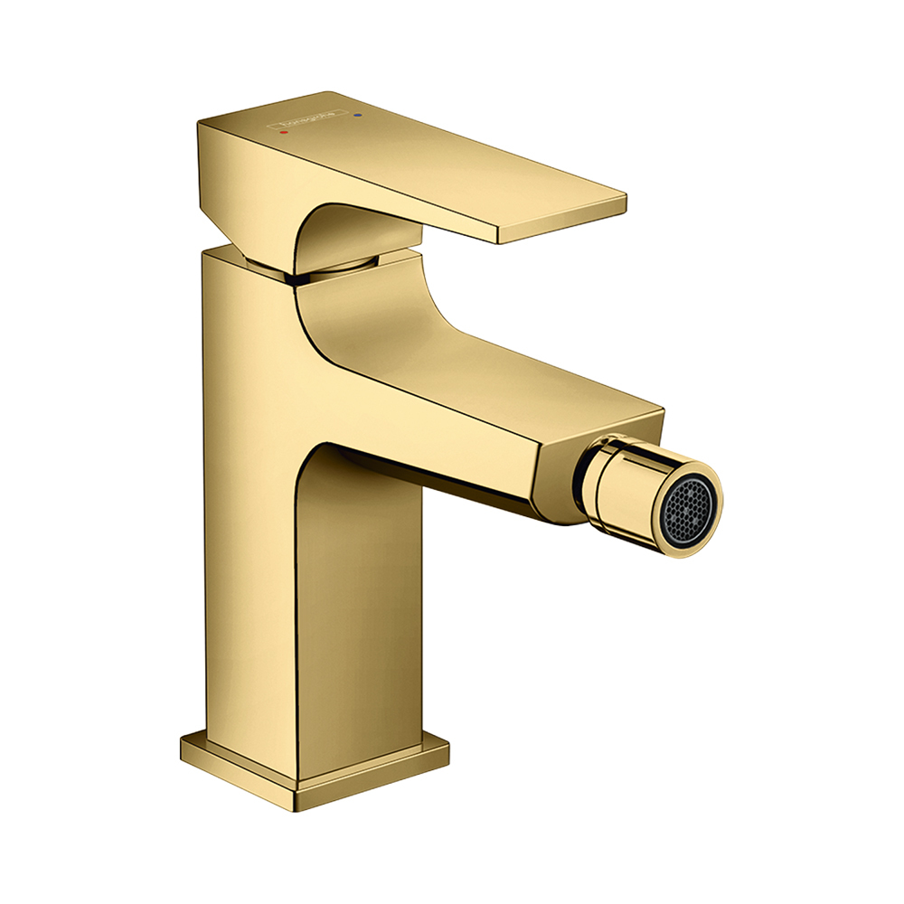 Купить Hansgrohe Metropol Смеситель для биде однорычажный со сливным клапаном Push-Open бронза 32520140 в магазине wardena.ru