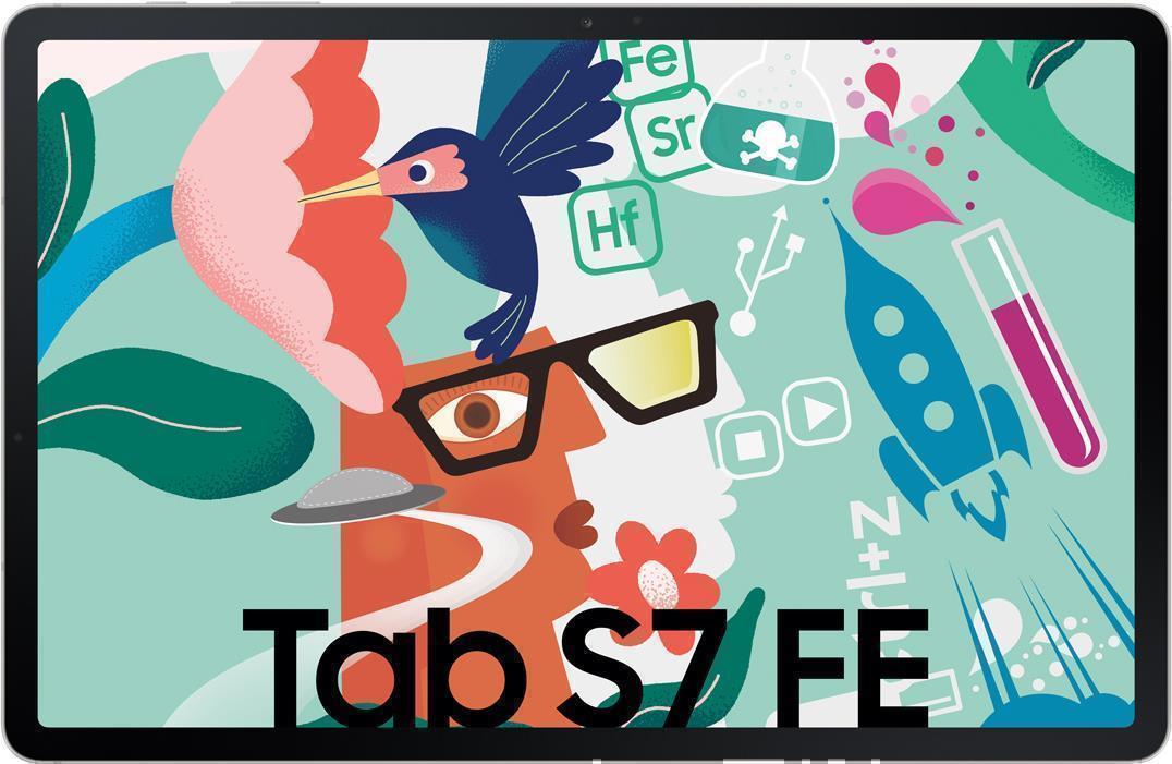 Купить Samsung Galaxy Tab S7 FE - Tablet - Android - 64GB - 31,5 cm (12.4") TFT (2560 x 1600) - microSD-Steckplatz - Mystic Silver (SM-T733NZSAEUB) в магазине wardena.ru