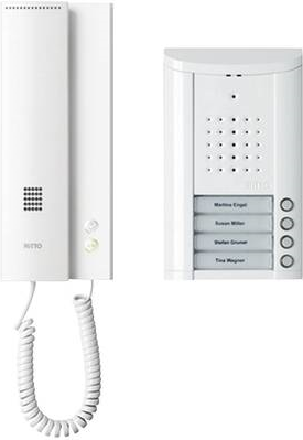Купить Ritto by Schneider Türsprechanlage Kabelgebunden Komplett-Set 1841470 4 Familienhaus Weiß (1841470) в магазине wardena.ru
