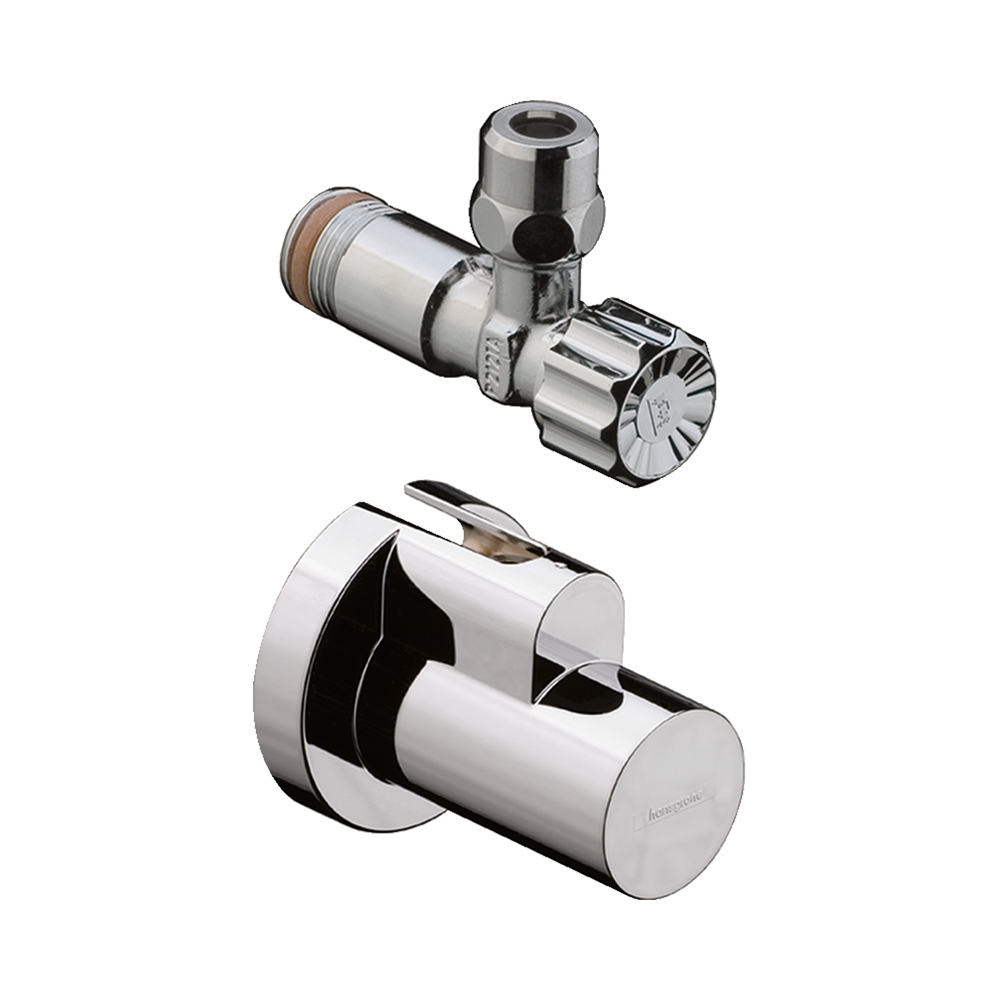 Купить Hansgrohe Угловой вентиль с накладкой G 3/8 сталь 13954820 в магазине wardena.ru