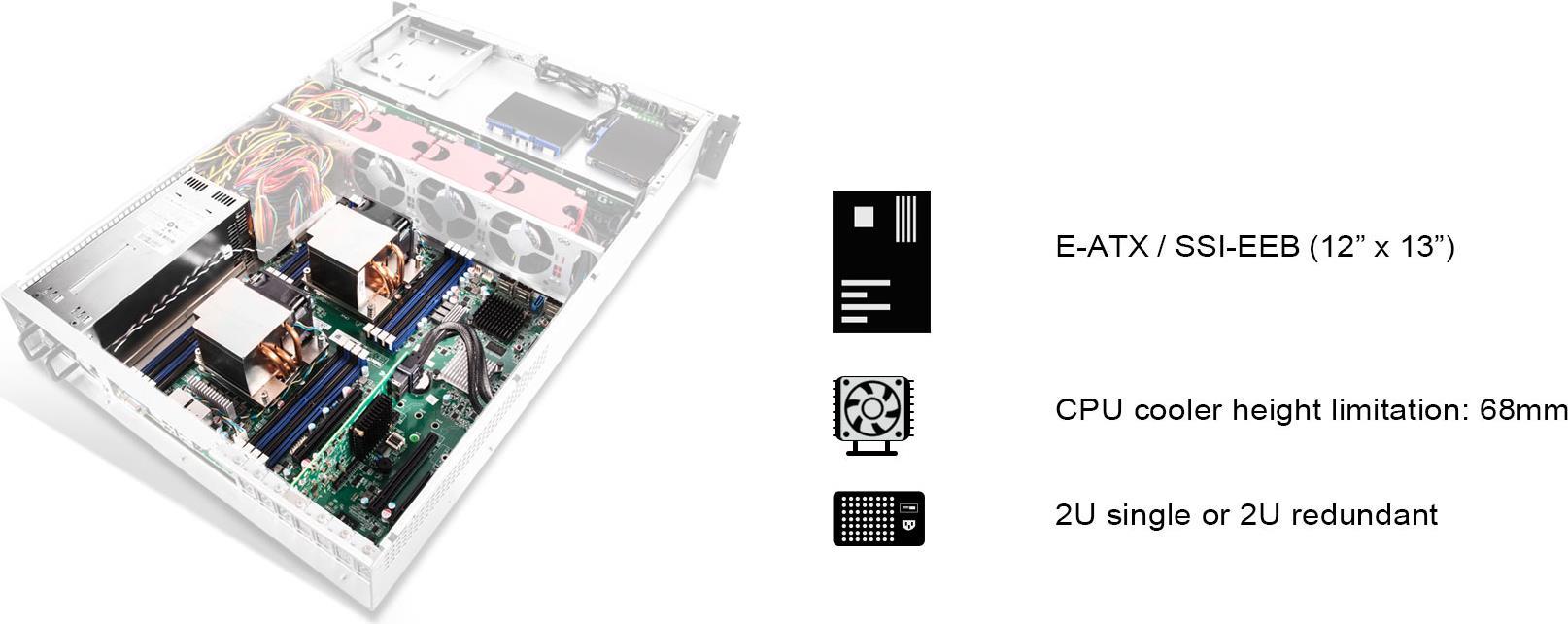 Купить Silverstone RM22-308 - HDD-Gehäuse - 2.5/3.5"  - SAS - SAS-2 - SAS-3 - SATA - Serial ATA II - Serial ATA III - 12 Gbit/s - Hot-Swap - Schwarz - Weiß (SST-RM22-308) в магазине wardena.ru