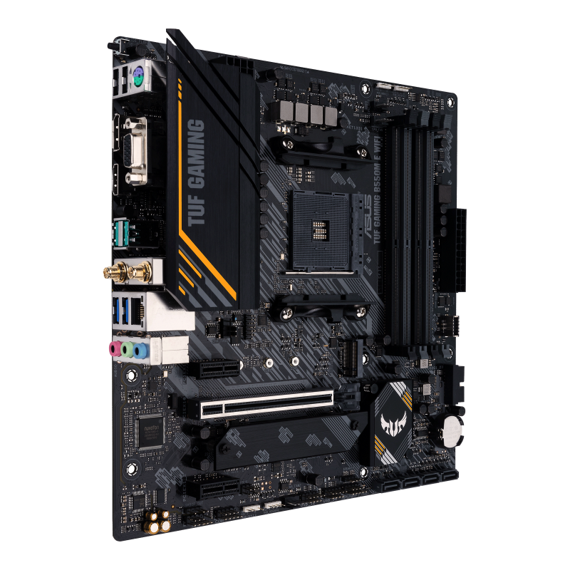 Купить ASUS TUF GAMING B550M-E WIFI - Motherboard - micro ATX - Socket AM4 - AMD B550 Chipsatz - USB-C Gen1, USB 3.2 Gen 1, USB 3.2 Gen 2 - Gigabit LAN, Wi-Fi 6, Bluetooth - Onboard-Grafik (CPU erforderlich) - HD Audio (8-Kanal (90MB17T0-M0EAY0) в магазине wardena.ru