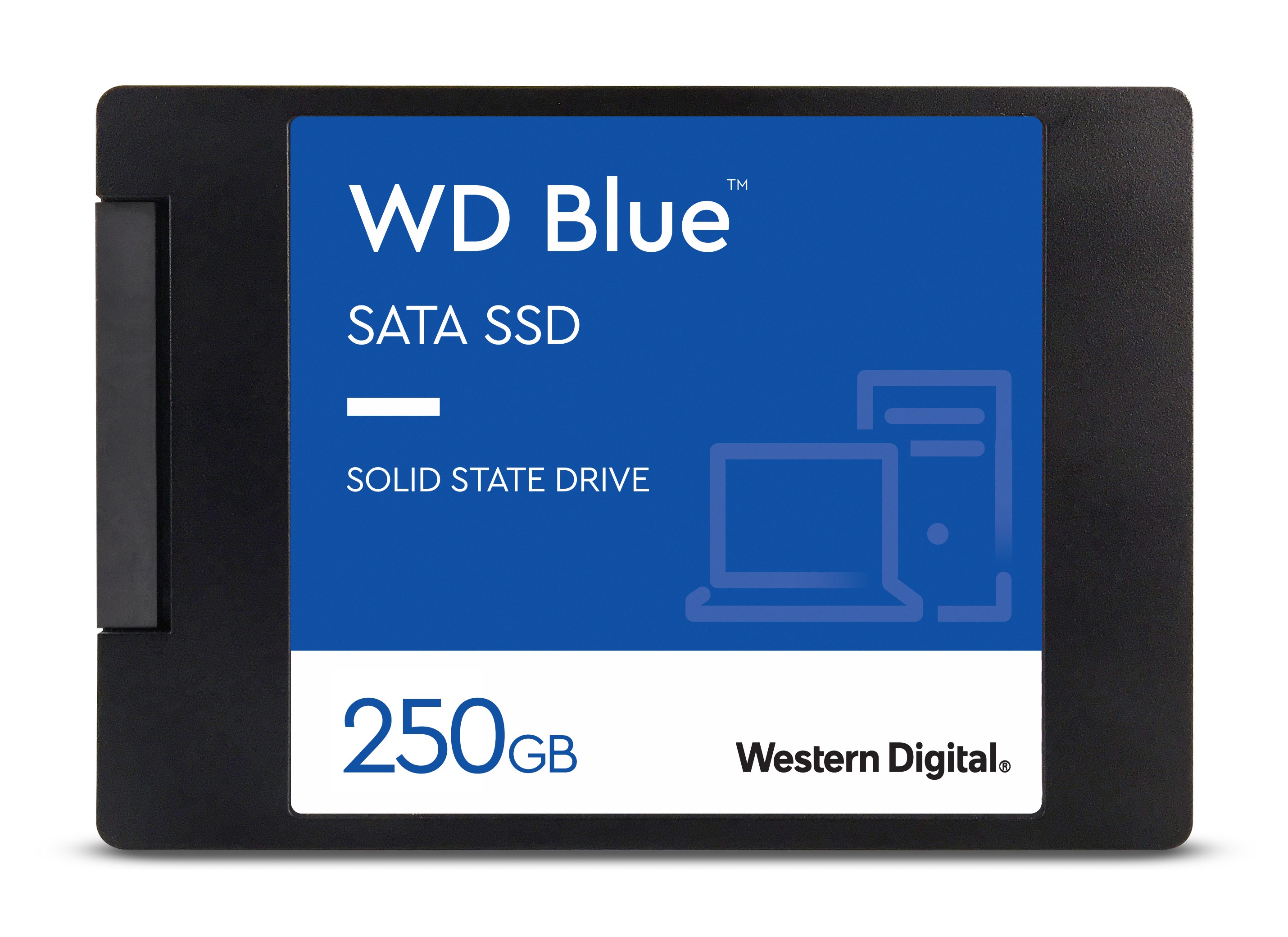 Купить WD Blue 3D NAND SATA SSD WDS250G2B0A - SSD - 250 GB - intern - 2.5" (6.4 cm) - SATA 6Gb/s в магазине wardena.ru