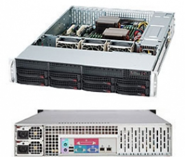 Купить Chassis Supermicro CSE-825TQC-R1K03LPB 2U 1000W Redundant Hot-Swap 8xHDD SATA/SAS в магазине wardena.ru