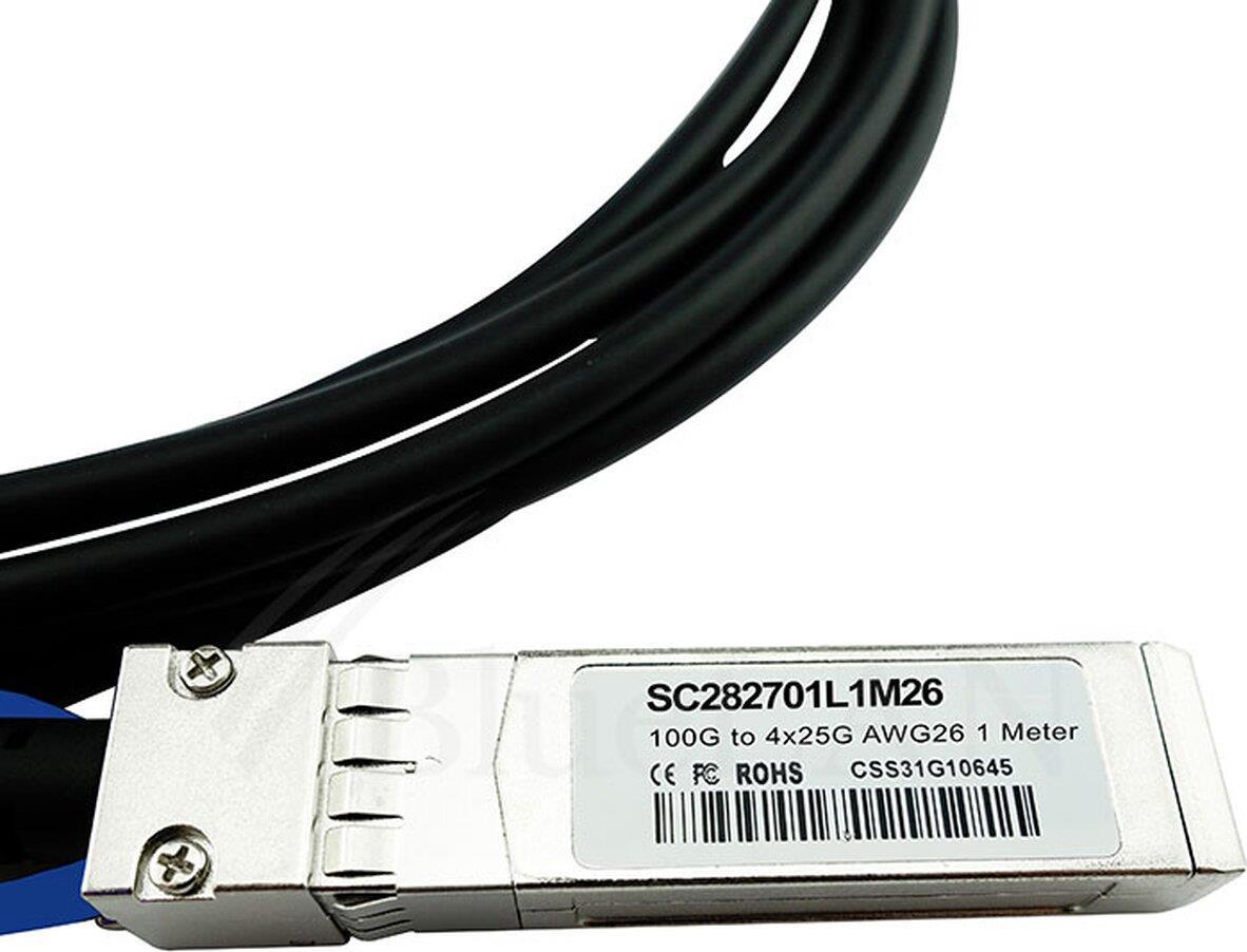 Купить Kompatibles Lenovo 7Z57A03564 BlueLAN© passives 100GBASE-CR4 QSFP28 auf 4x25GBASE-CR SFP28 Direct Attach Breakout Kabel, 1M, AWG26 (7Z57A03564-BL) в магазине wardena.ru