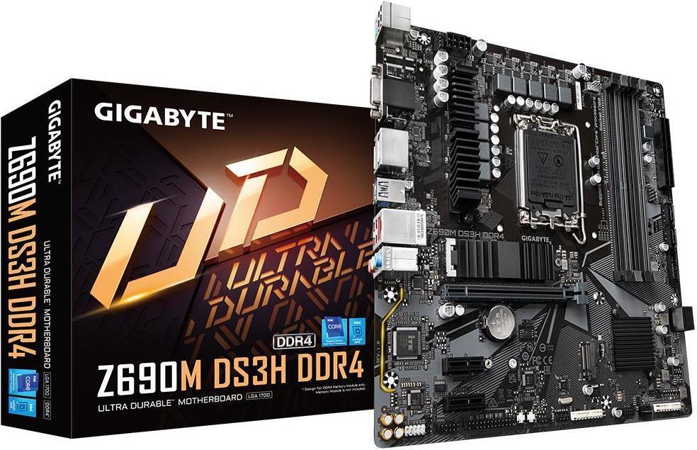 Купить GIGABYTE Intel® Z690 Motherboard with 6+2+1 Hybrid Phases Digital VRM Design, 2 x PCIe 4.0 M.2 with Thermal Guard, 2.5GbE LAN, Rear USB 3.2 Gen 2 Type-C®, Q-Flash Plus? (Z690MDS3HDDR4) в магазине wardena.ru
