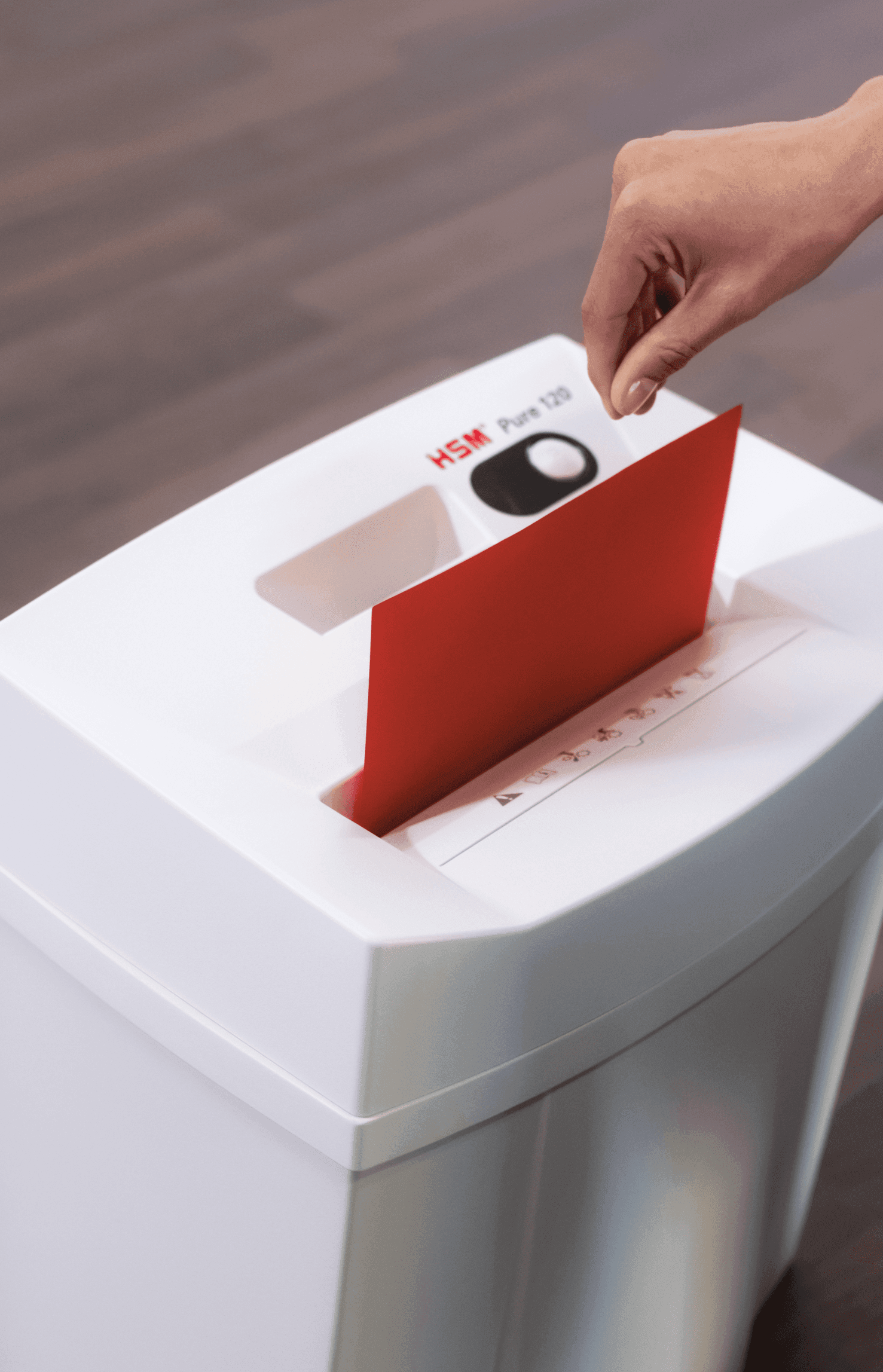 Купить HSM Pure 120 - Vorzerkleinerer - Kreuzschnitt - 4 x 25 mm - S3, P-4, F-1, T-4, E-3 (2313111) в магазине wardena.ru