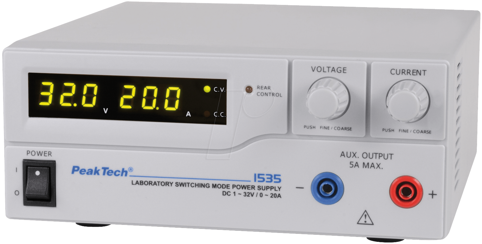 Купить PeakTech Labornetzgerät 1 Kan. 1...32 VDC 20 A, Programmierbar (PeakTech 1535) (P 1535) в магазине wardena.ru