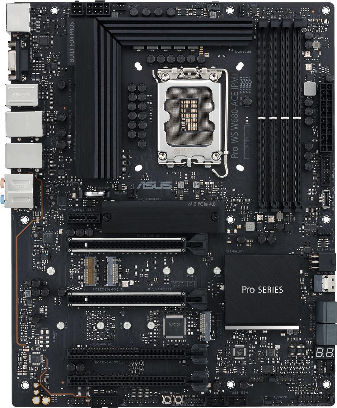 Купить ASUS PRO WS W680-ACE IPMI - Intel - LGA 1700 - Intel® Celeron® - Intel® Core™ i5 - Intel® Core™ i7 - Intel® Core™ i9 - Intel® Pentium® Gold - LGA 1700 - DDR5-SDRAM - 128 GB (90MB1DN0-M0EAY0) в магазине wardena.ru
