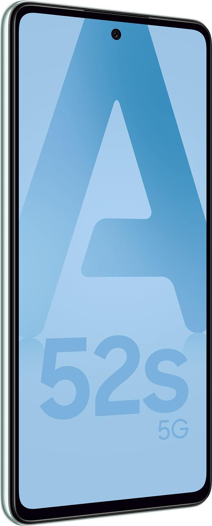 Купить Samsung Galaxy A52s 5G - 5G Smartphone - Dual-SIM - RAM 8 GB / Internal Memory 256 GB - microSD slot - OLED-Display - 6.5" - 2400 x 1080 Pixel - 4x x Rückkamera 64 MP, 12 MP, 5 MP, 5 MP - front camera 32 MP - Awesome Min (SM-A528BLGIEUB) в магазине wardena.ru