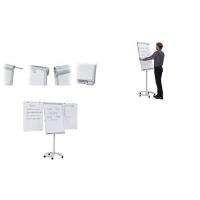 Купить FRANKEN Flipchart Mobil Deluxe, 670 x 950 mm, hellgrau Tafel magnethaftend, Einbeinstativ, Rundfuß mit 5 Lauf- (FC81) в магазине wardena.ru