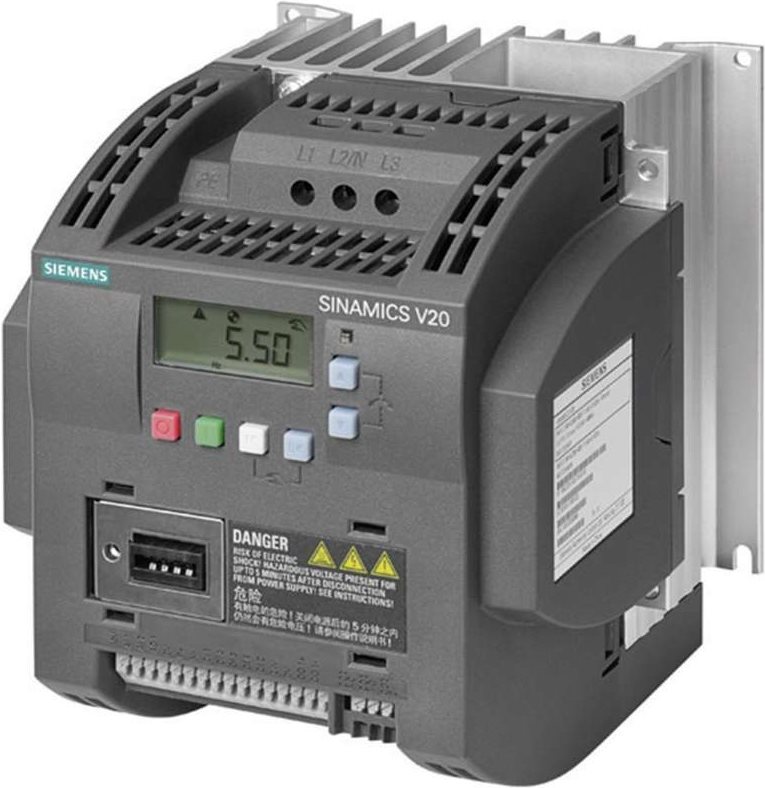 Купить Siemens FSB Frequenzumrichter SINAMICS V20 6SL3210-5BE24-0UV0 3phasig 380 - 480 V 4,0 kW (6SL3210-5BE24-0UV0) в магазине wardena.ru