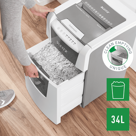 Купить Leitz 80110000 Aktenvernichter Kreuzschreddern 22 cm Grau - Weiß (80110000) в магазине wardena.ru