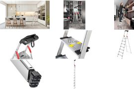 Купить Hailo Alu-Sicherheitsleiter L80 ComfortLine, 3 Stufen XXL-Alu-Stufen mit Anti-Rutsch-Riffelung und extra tiefer - 1 Stück (8040-307) в магазине wardena.ru