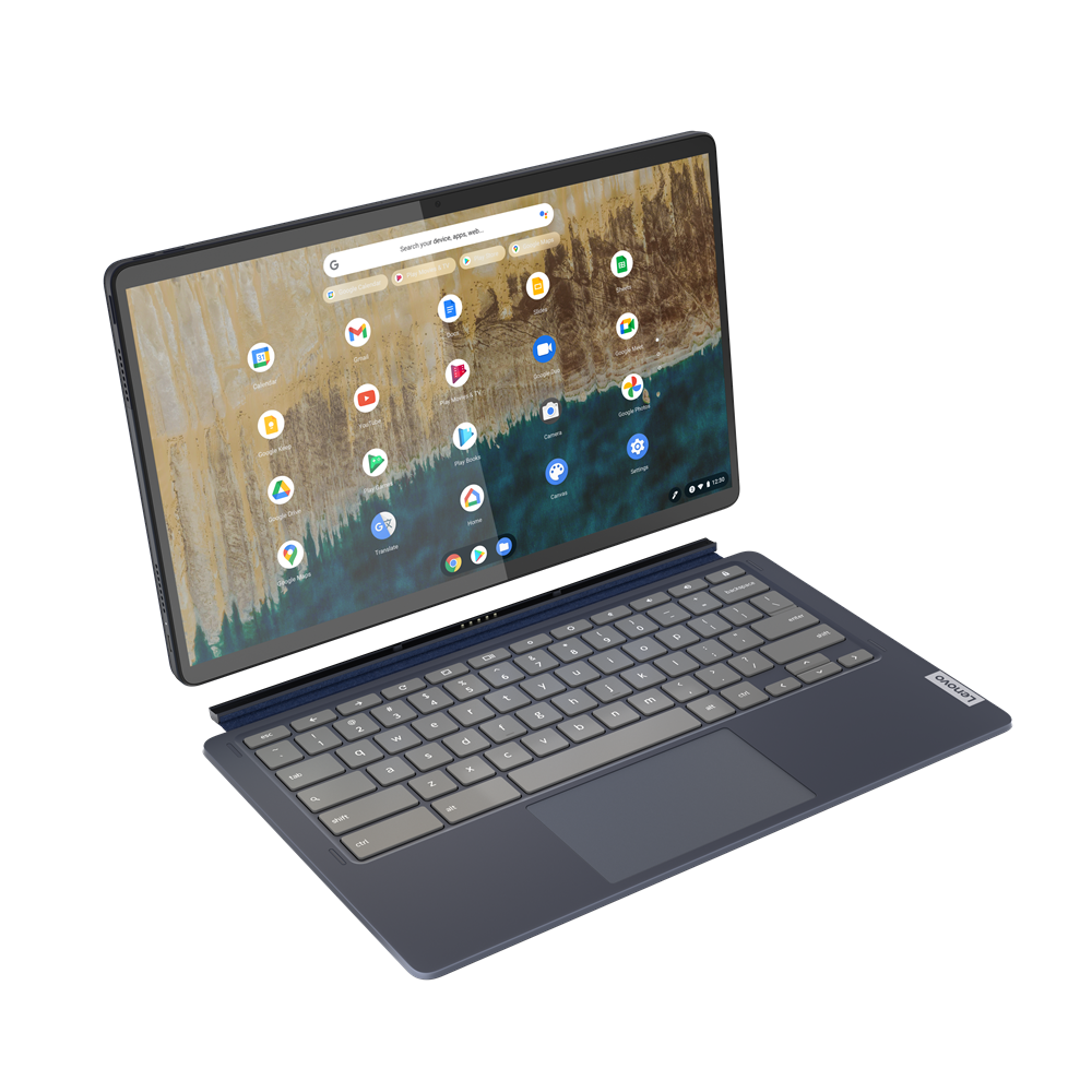 Купить Lenovo IdeaPad Duet 5 CB 13Q7C6 82QS - Mit abnehmbarer Tastatur - Snapdragon 7c Gen 2 Kryo 468 / 2.55 GHz - Chrome OS - Qualcomm Adreno - 4 GB RAM - 64 GB eMMC - 33.8 cm (13.3") OLED Touchscreen 1920 x 1080 (Full HD) - W (82QS001MGE) в магазине wardena.ru