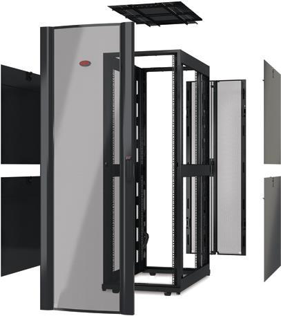 Купить APC Schneider APC NetShelter SX - Relais-Rack - Schwarz - 42U - 48.3 cm (19") (AR3350X617) в магазине wardena.ru