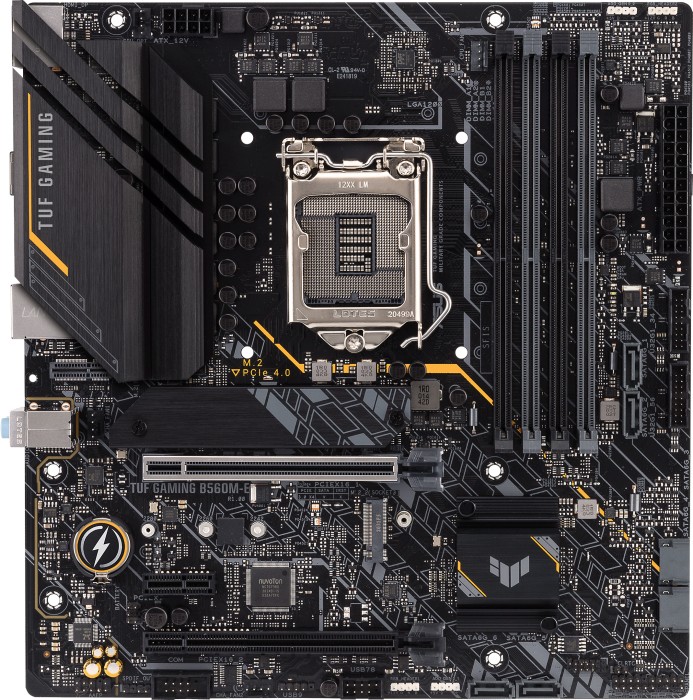 Купить ASUS TUF GAMING B560M-E - Motherboard - micro ATX - LGA1200-Sockel - B560 Chipsatz - USB-C Gen2, USB 3.2 Gen 1, USB 3.2 Gen 2 - 2.5 Gigabit LAN - Onboard-Grafik (CPU erforderlich) - HD Audio (8-Kanal) (90MB1850-M0EAY0) в магазине wardena.ru