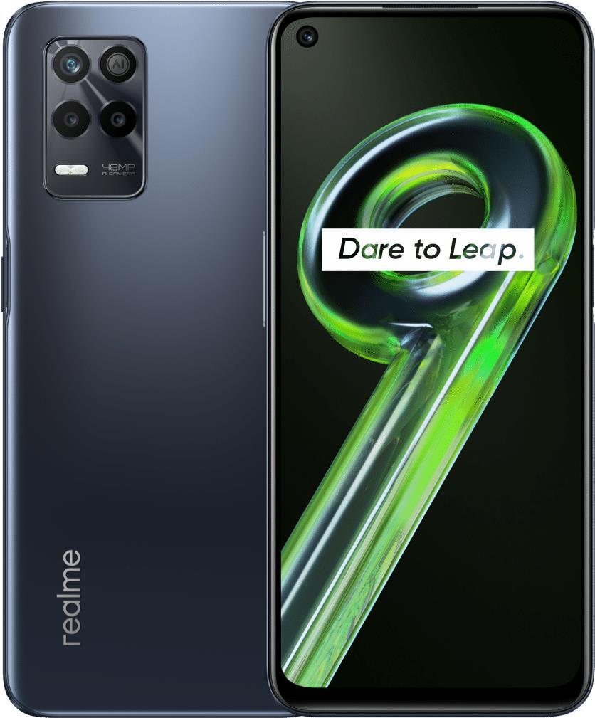 Купить Realme 9 5G - 5G Smartphone - Dual-SIM - RAM 4GB / Interner Speicher 64GB - microSD slot - LCD-Anzeige - 6.6" - 2412 x 1080 Pixel (120 Hz) - Triple-Kamera 50 MP, 2 MP, 2 MP - front camera 16 MP - Meteor Black (6941399075 (6941399075528) в магазине wardena.ru